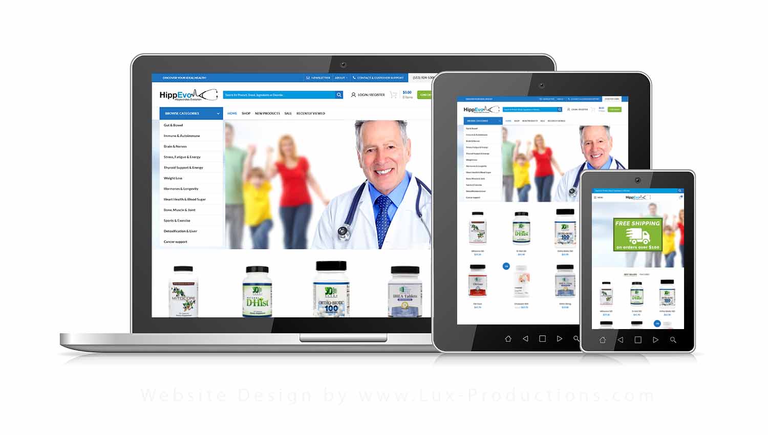 E-Commerce Website Design for a Health and Wellness Company